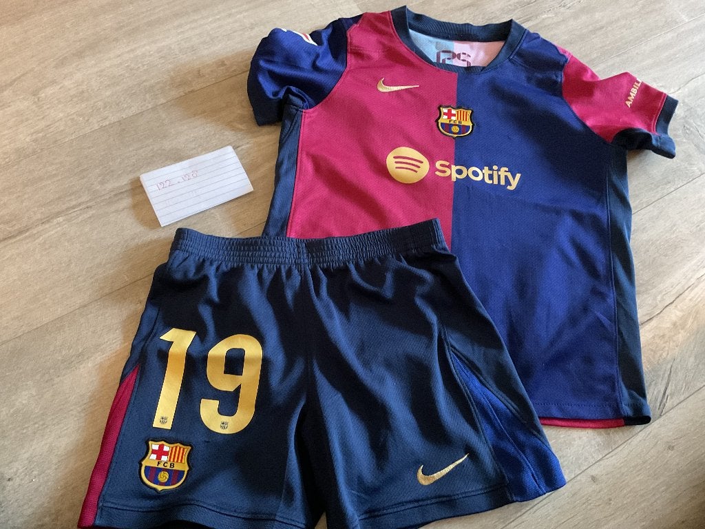 Officieel voetbal setje spotify 122-128, Maat XS of kleiner, Ophalen, Gebruikt, Set