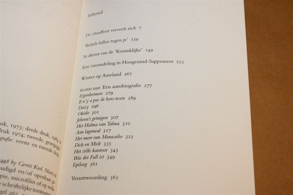Krol & de Koninklijke — Gerrit Krol, Verzameld Proza 2001, Ophalen of Verzenden, Gelezen