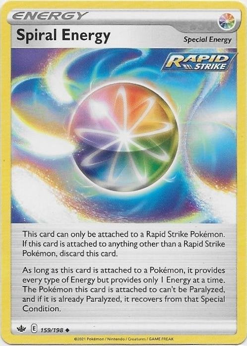 Chilling Reign,  Spiral Energy [uncommon] 159/198, Verzenden, Nieuw, Losse kaart