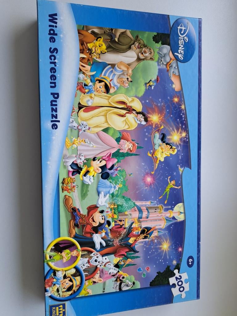 Disney Wide Screen Puzzel 200 stukjes, Ophalen of Verzenden, Meer dan 50 stukjes, Zo goed als nieuw, 6 jaar of ouder