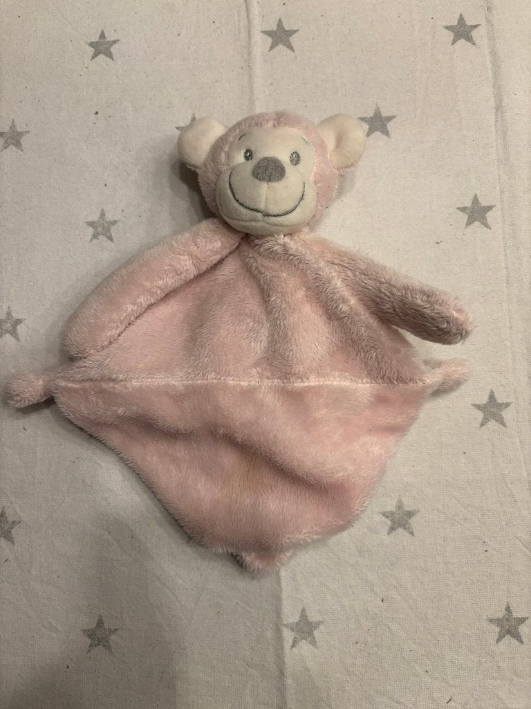 Roze aap knuffeldoekje vib very important baby!, Ophalen of Verzenden, Zo goed als nieuw, Overige typen