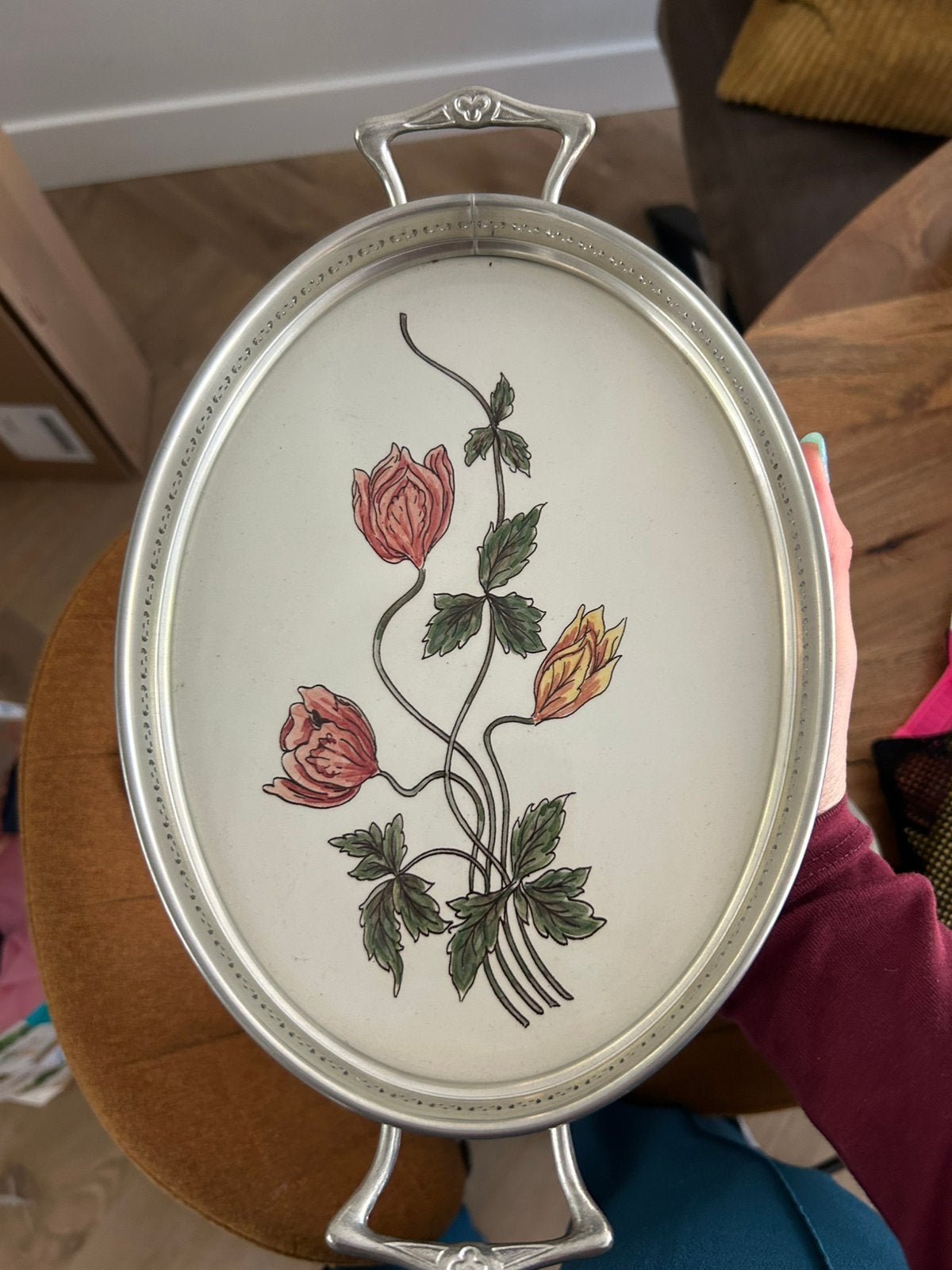 Zilver dienblad royal goedewaagen, Ophalen, Zo goed als nieuw, Metaal