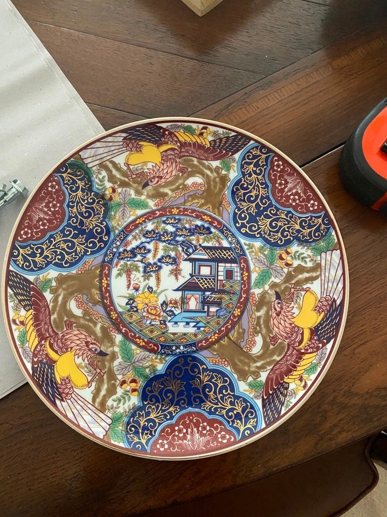 Prachtig Japans Imari Wandbord - Eiwa Kinsei, Antiek en Kunst, Antiek | Wandborden en Tegels, Ophalen of Verzenden