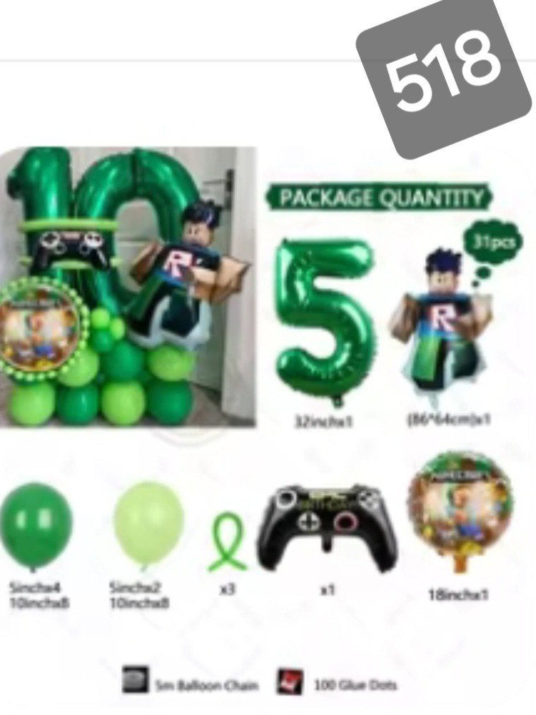 GRATIS VERZENDING  Roblox Verjaardagsfeest  Ballonnen, Verzenden