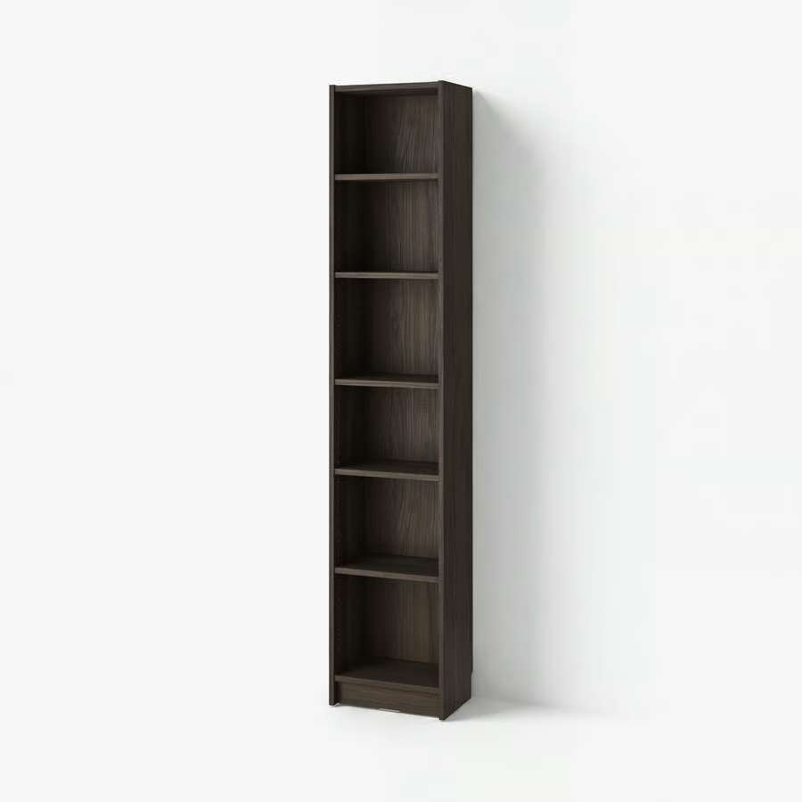 BILLY Boekenkast, donkerbruin eikenlook IKEA, Ophalen, Gebruikt, 200 cm of meer, 50 tot 100 cm