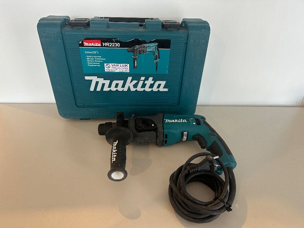 Makita HR2230 boorhamer, Ophalen, Zo goed als nieuw, Minder dan 400 watt, Boor- en/of Breekhamer