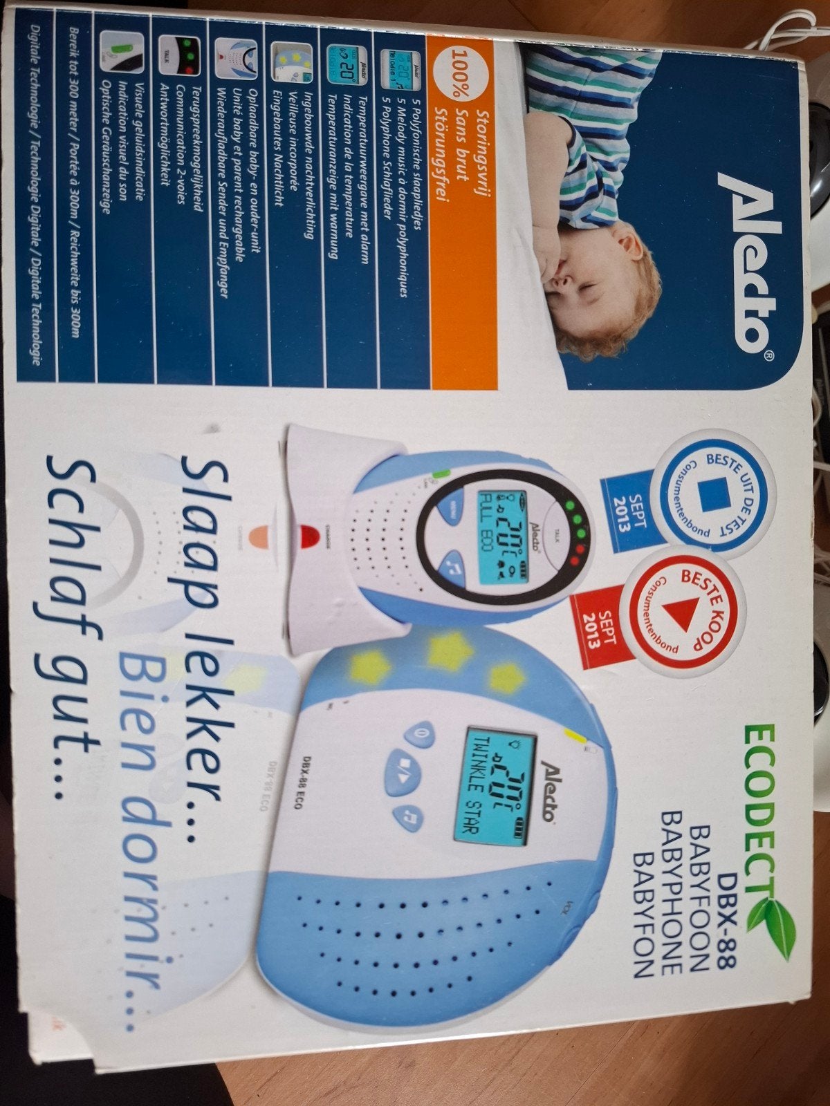 Alecto DBX-88 ECO Babyfoon - Digitaal en Storingsvrij, Ophalen of Verzenden, Nieuw, 250 meter of meer, Digitaal