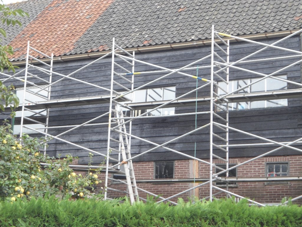Aluminium bouwsteiger, Doe-het-zelf en Verbouw, Ophalen, Gebruikt, Gevelsteiger, 5 meter of hoger