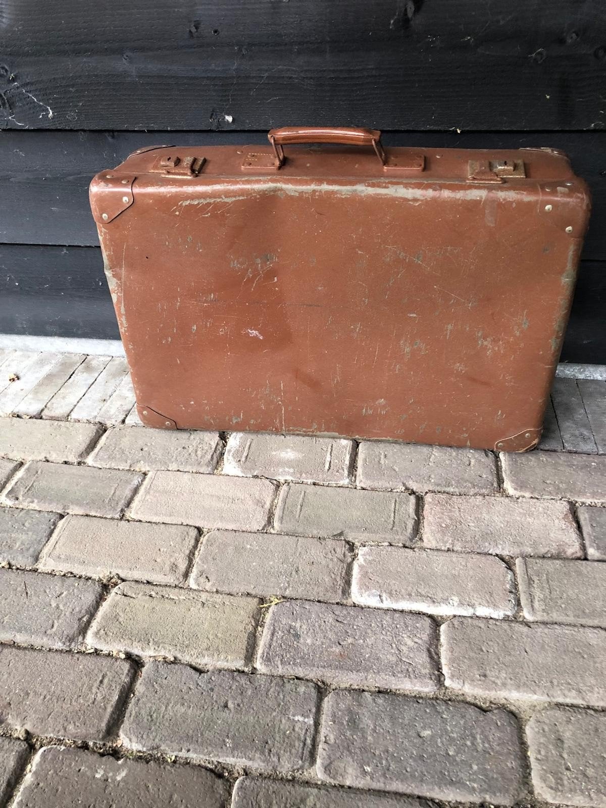 Vintage bruine koffer - Decoratief item, Ophalen