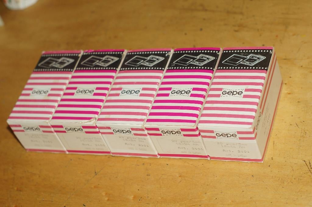 dia Gepe 100 stuks nieuw Glas18x24 mm, Gepe, On, Nieuw, Ophalen of Verzenden