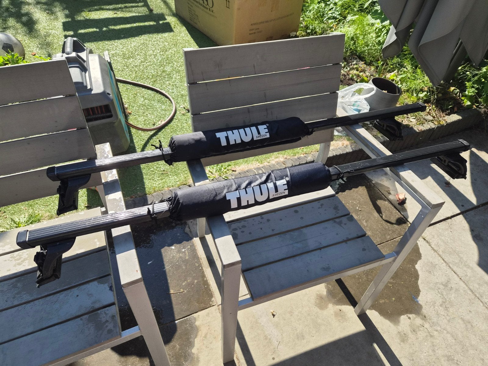 Thule dakdragers type 753/460 voor oa Peugeot 508SW, Ophalen