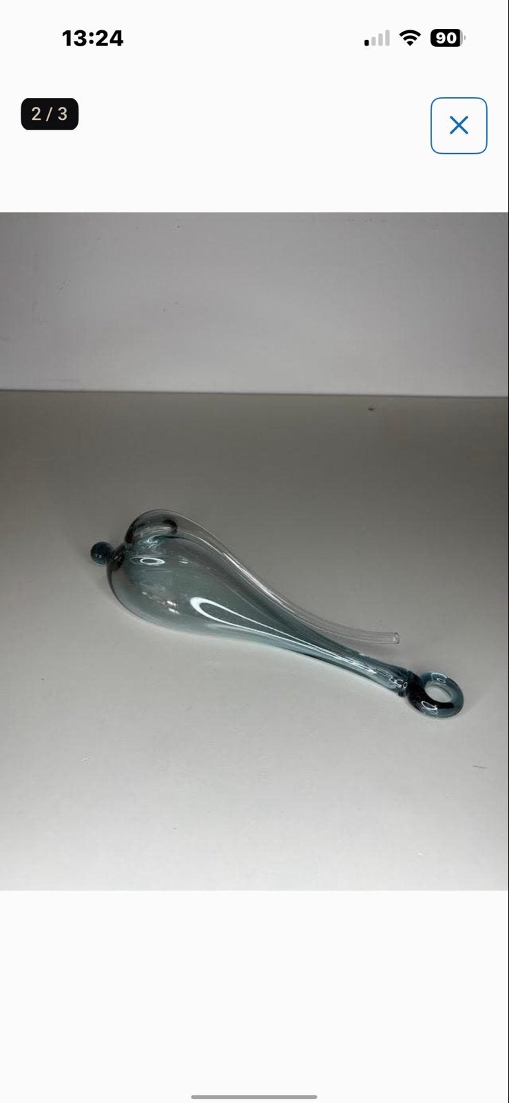 Glazen Donderglas / Stormglas met ophangoog - Barometer, Antiek en Kunst, Ophalen of Verzenden