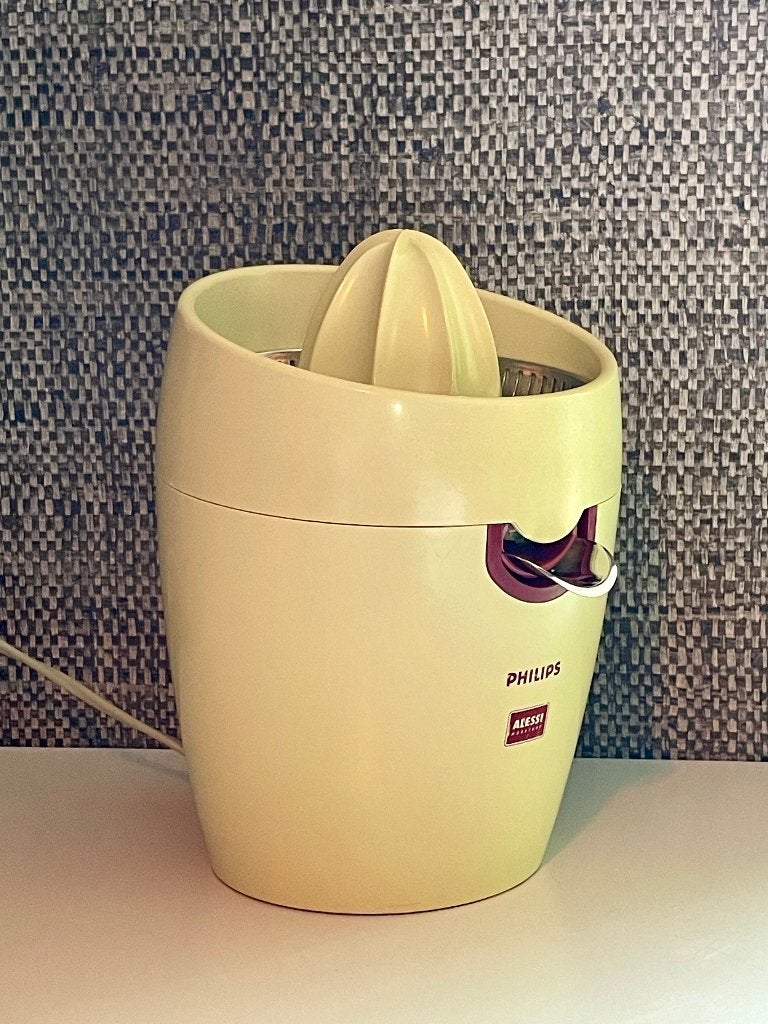 Philips Alessi Jaren 90 Design Citruspers, Witgoed en Apparatuur, Ophalen of Verzenden, Gebruikt, Elektrisch, Citruspers