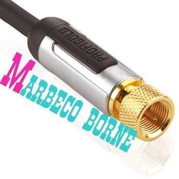 Satelliet kabel, Antenne kabel, Coax 24 Karaats verguld 2 M, Audio, Tv en Foto, Ophalen, Nieuw, 2 tot 5 meter, Info@marbeco.nl