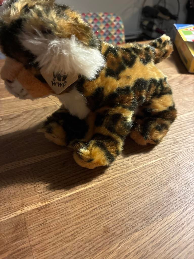 Lieve knuffel luipaard WNF wereld natuur fonds nieuw, Gebruikt, Overige merken, Overige typen, Ophalen of Verzenden