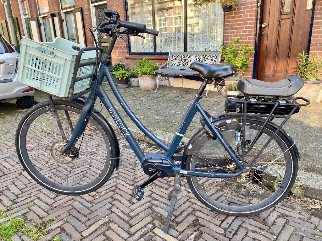 Van Dijck, Aphrodite e-bike | Bafang middenmotor | Frame 56, Gebruikt, 55 tot 59 cm, 30 tot 50 km per accu, Ophalen