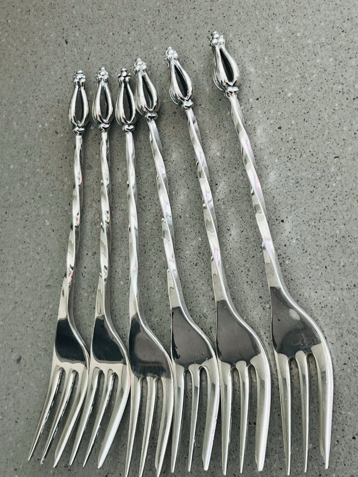 Set van 6 Zilveren Gebaksvorkjes - Koninklijke van Kempen &, Antiek en Kunst, Verzenden