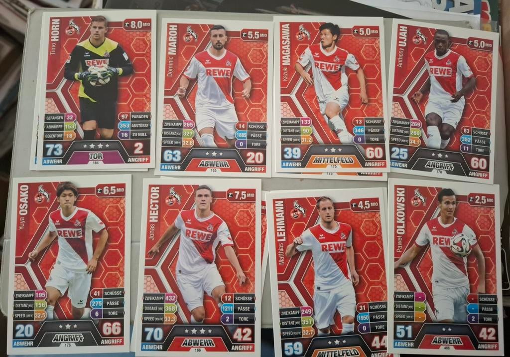 8 Kaartjes FC Koln, Ophalen of Verzenden, Nieuw, Buitenlandse clubs, Poster, Plaatje of Sticker