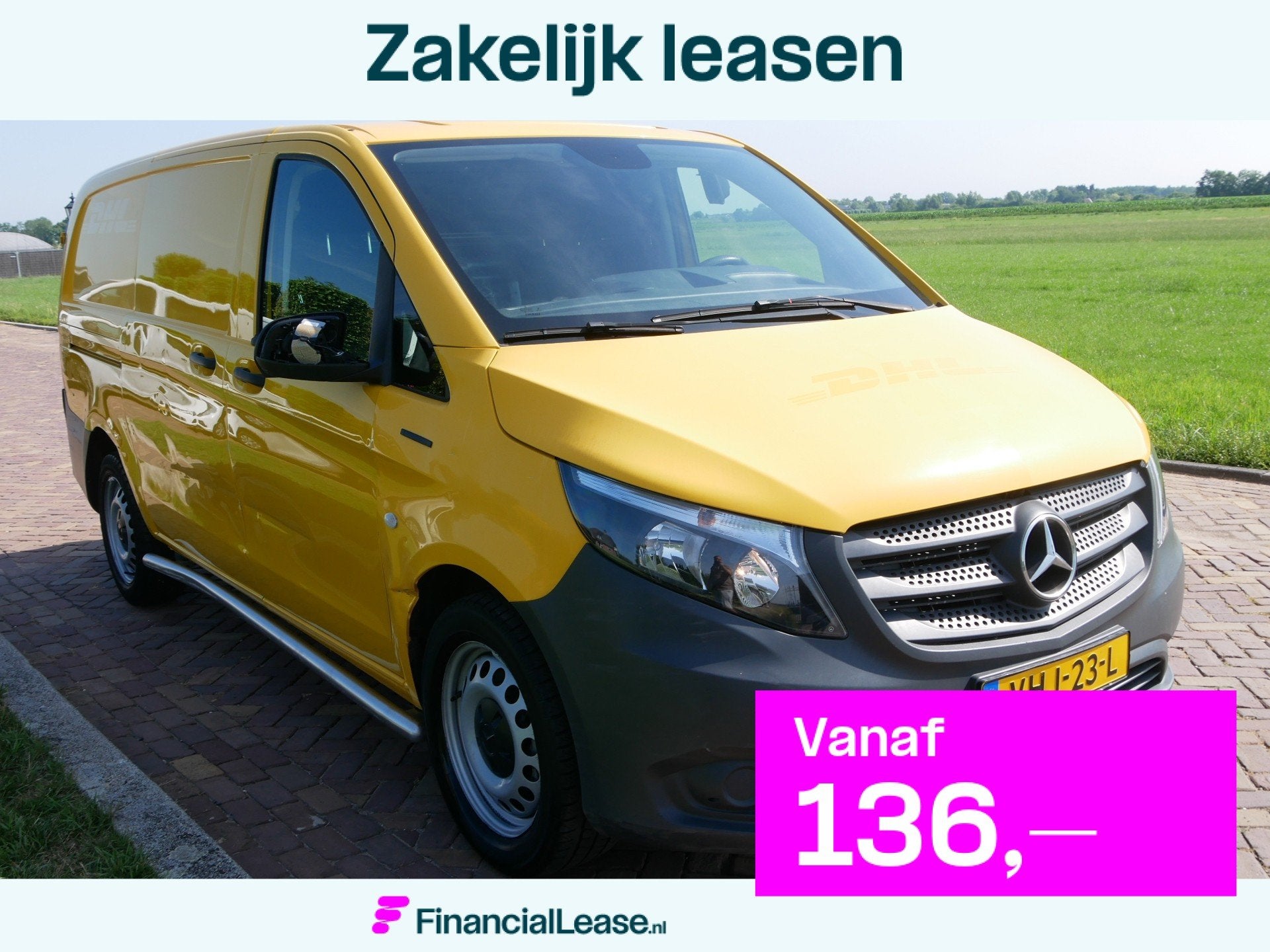 Mercedes-Benz EVito EVito Lang 41 kWh AC CAMERA * 7999 EX BT, Stof, Gebruikt, Zwart, 116 pk