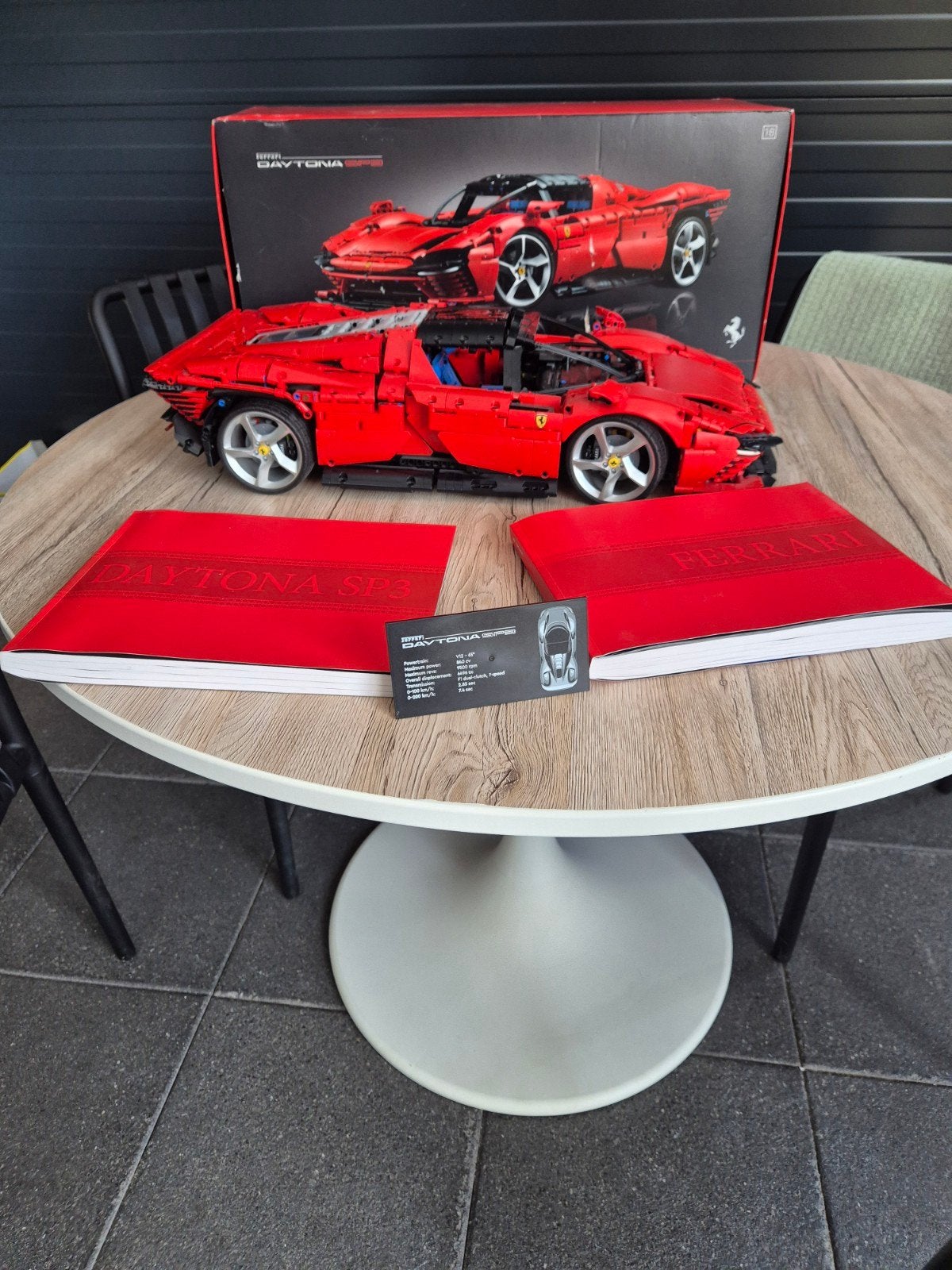technische lego ferrari daytona sp3, Ophalen, Zo goed als nieuw, Auto's