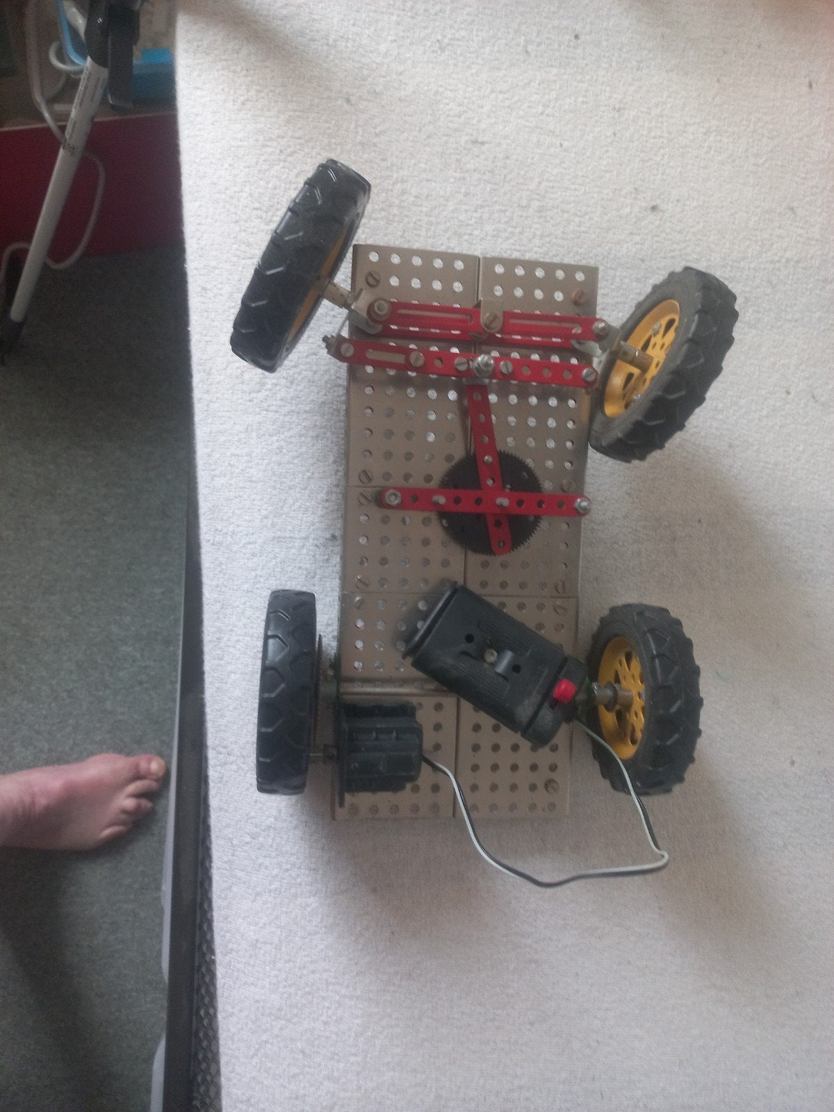 Grote set Meccano onderdelen, Ophalen, Gebruikt, Overige merken