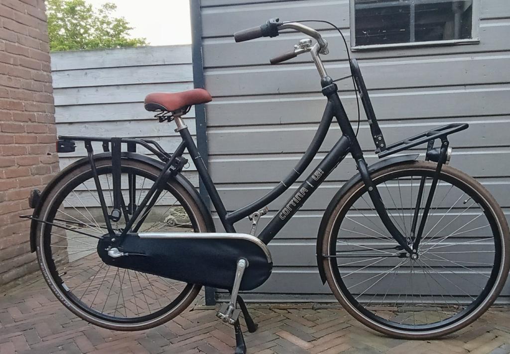 Cortina U4 57 cm, Fietsen en Brommers, Fietsen | Dames | Damesfietsen, Terugtraprem, Gebruikt, Versnellingen, 56 cm of meer