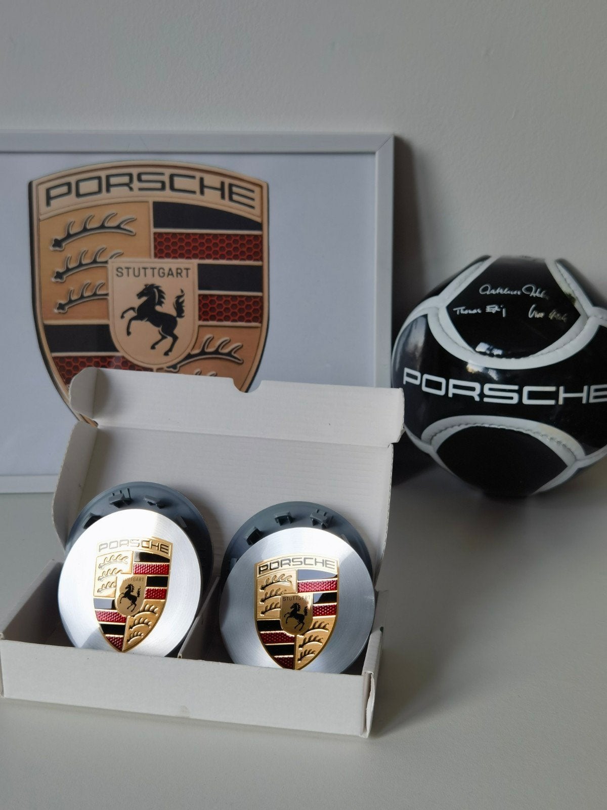 Nieuw porsche centre caps porsche wieldoppen ️ 

Made in, Minder dan 30 cm, Radiator, Nieuw, Minder dan 60 cm
