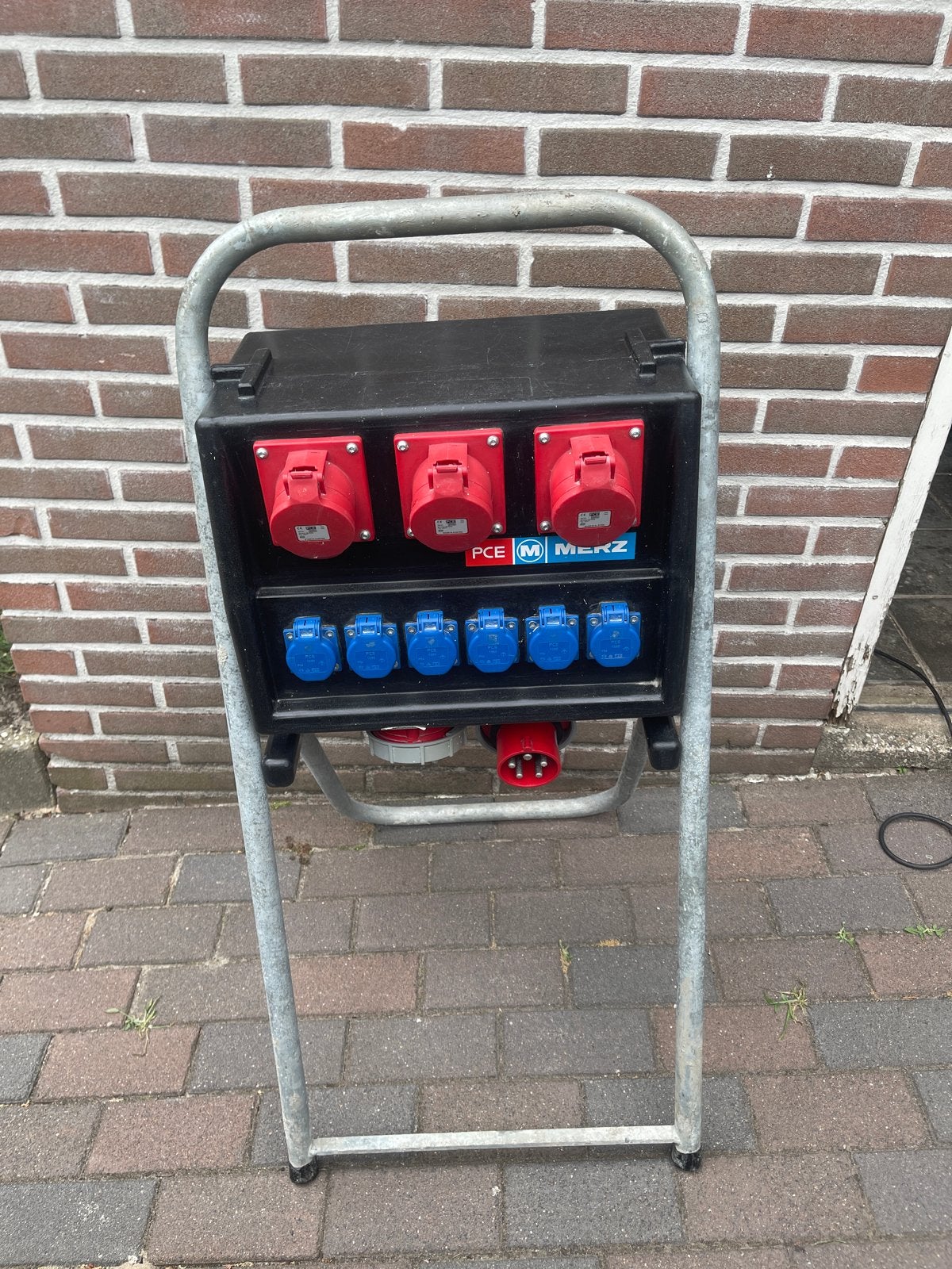 PCE Merz Bouwstroomverdeler 63A/50A - 400V - 6x230V - Eaton, Doe-het-zelf en Verbouw, Ophalen, Gebruikt, Eaton, Groepenkast