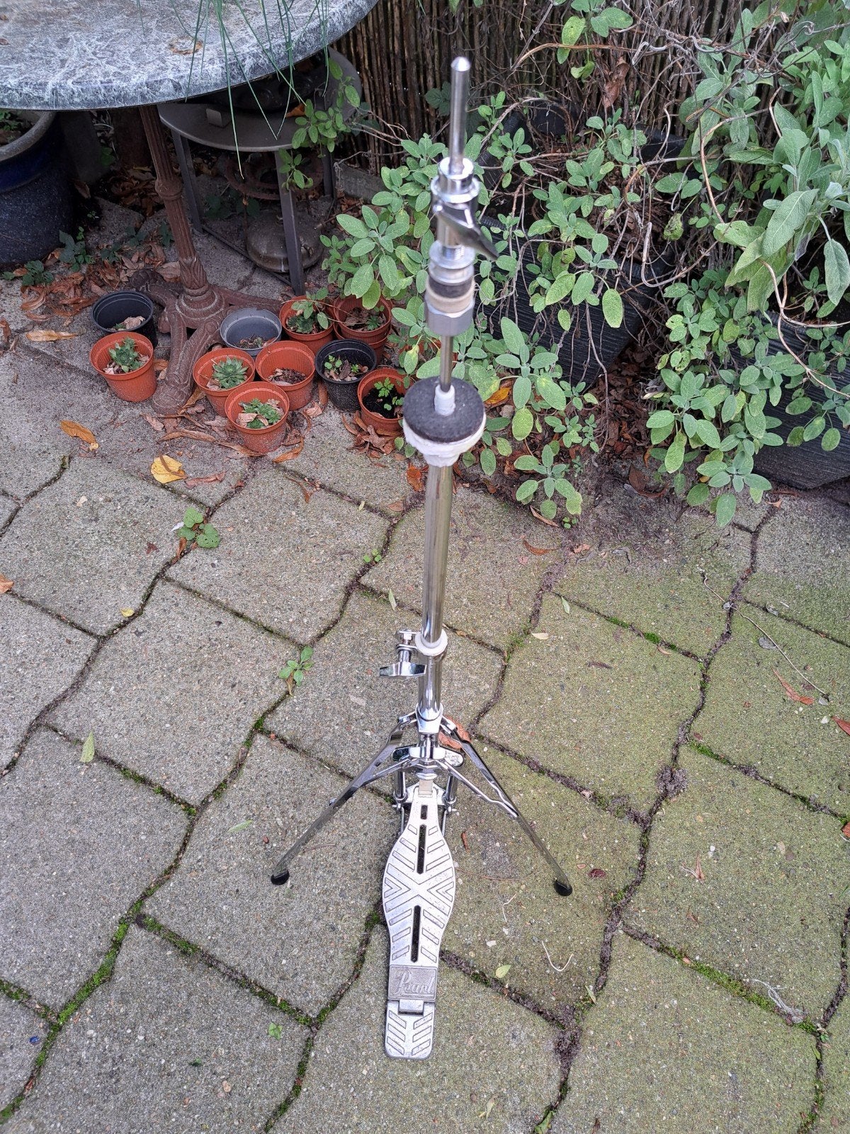 pearl wood fiberglass hihat statief standaard, Muziek en Instrumenten, Ophalen, Gebruikt, Pearl