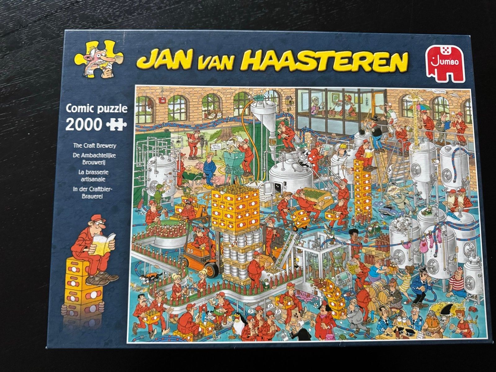 Jan van Haasteren - De Ambachtelijke Brouwerij 2000 stukjes, Ophalen of Verzenden, Meer dan 1500 stukjes, Zo goed als nieuw, Legpuzzel