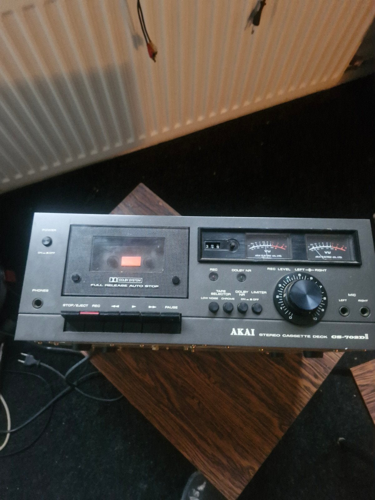 Akai CS-702dl Stereo Cassette Deck - Vintage Bandrecorder, Ophalen of Verzenden, Defecte bandrecorder