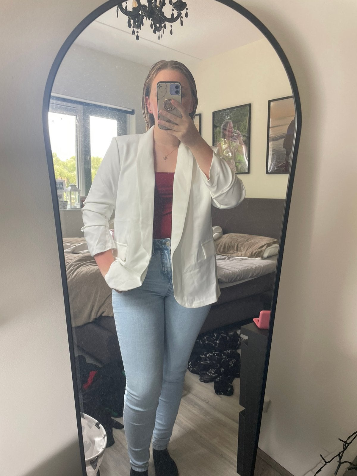 Nieuwe witte blazer, Maat 38/40 (M), Wit, Ophalen of Verzenden, Zo goed als nieuw