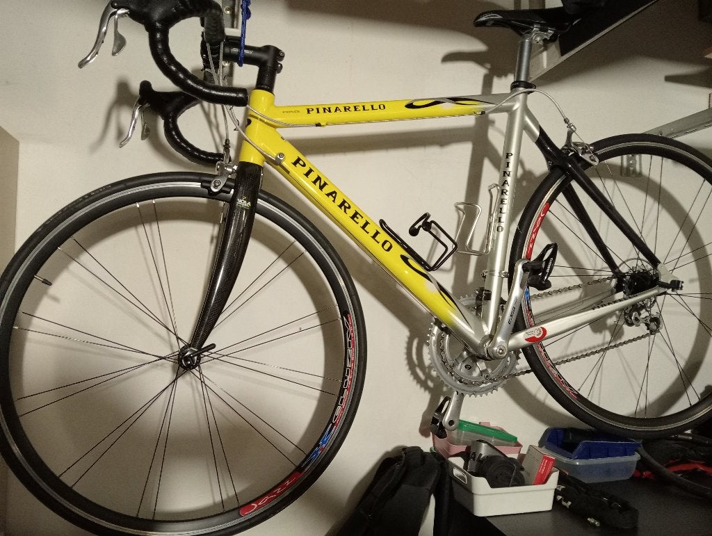 Pinarello 57 cm in sublieme staat, campagnolo, 28 inch, Aluminium, Zo goed als nieuw, 57 tot 61 cm