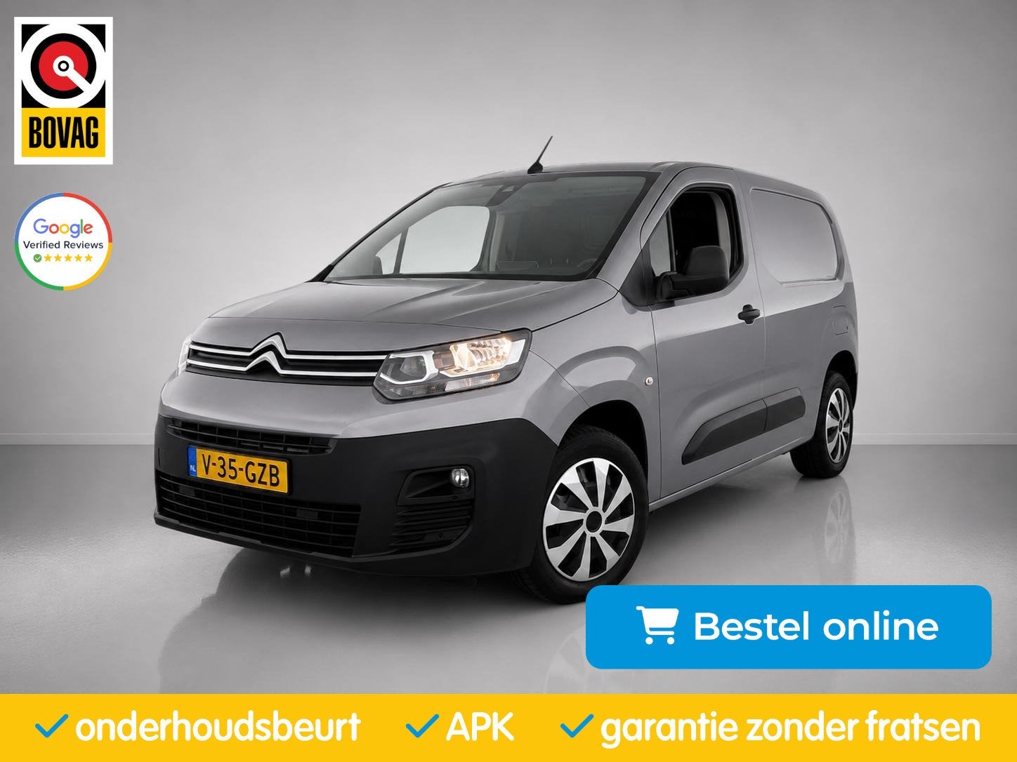 Citroen Berlingo 1.2 Club| CruiseControl|Carplay|Navi|PDC+Ca, Voorwielaandrijving, Stof, Gebruikt, 4 cilinders