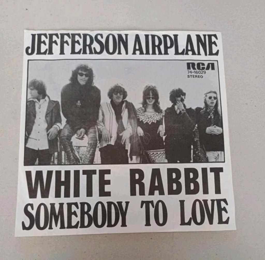 Jefferson Airplane - White Rabbit/ Somebody To Love, Cd's en Dvd's, Vinyl Singles, Gebruikt, 7 inch, Single, Ophalen of Verzenden