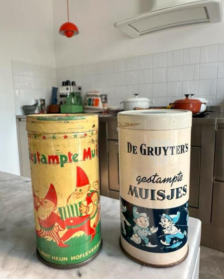 Gestampte muisjes blikjes Set De Gruyter A. Heyn Vintage, Verzamelen, Ophalen of Verzenden, Gebruikt, Overige