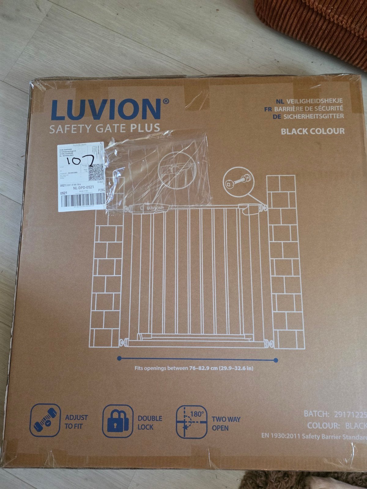 Splinternieuwe traphekje/veiligheidshekje, Kinderen en Baby's, Ophalen, Nieuw, 100 tot 115 cm, Metaal of IJzer