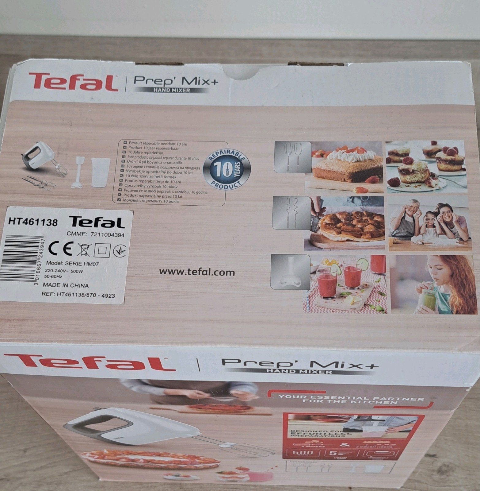 Tefal mixer, 4 liter of meer, Ophalen, Nieuw, 2 snelheden