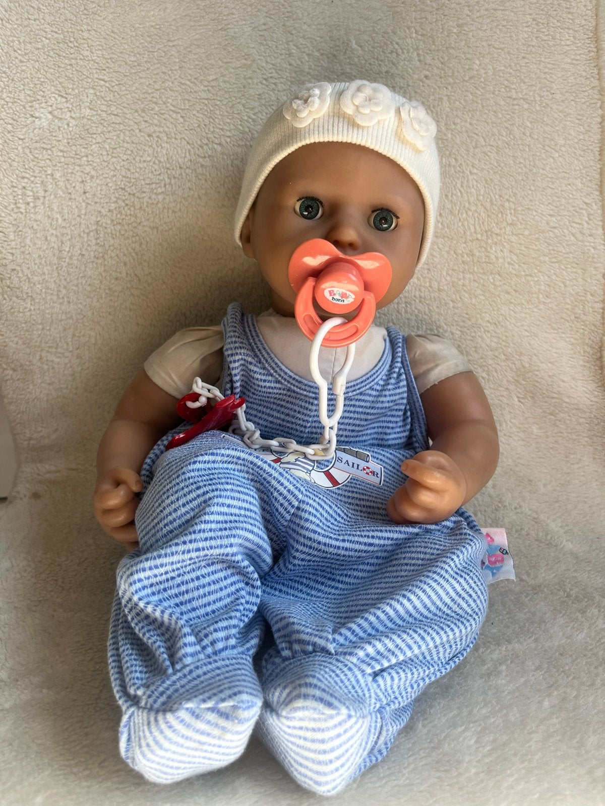 Baby Born pop 43cm met geluid en accessoires, Ophalen of Verzenden, Gebruikt, Babypop