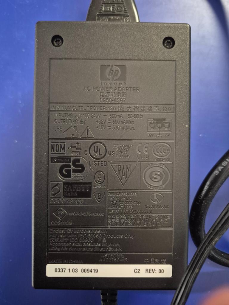 HP Adapter 0950-4397 met aparte stekker voor printer, Ophalen of Verzenden