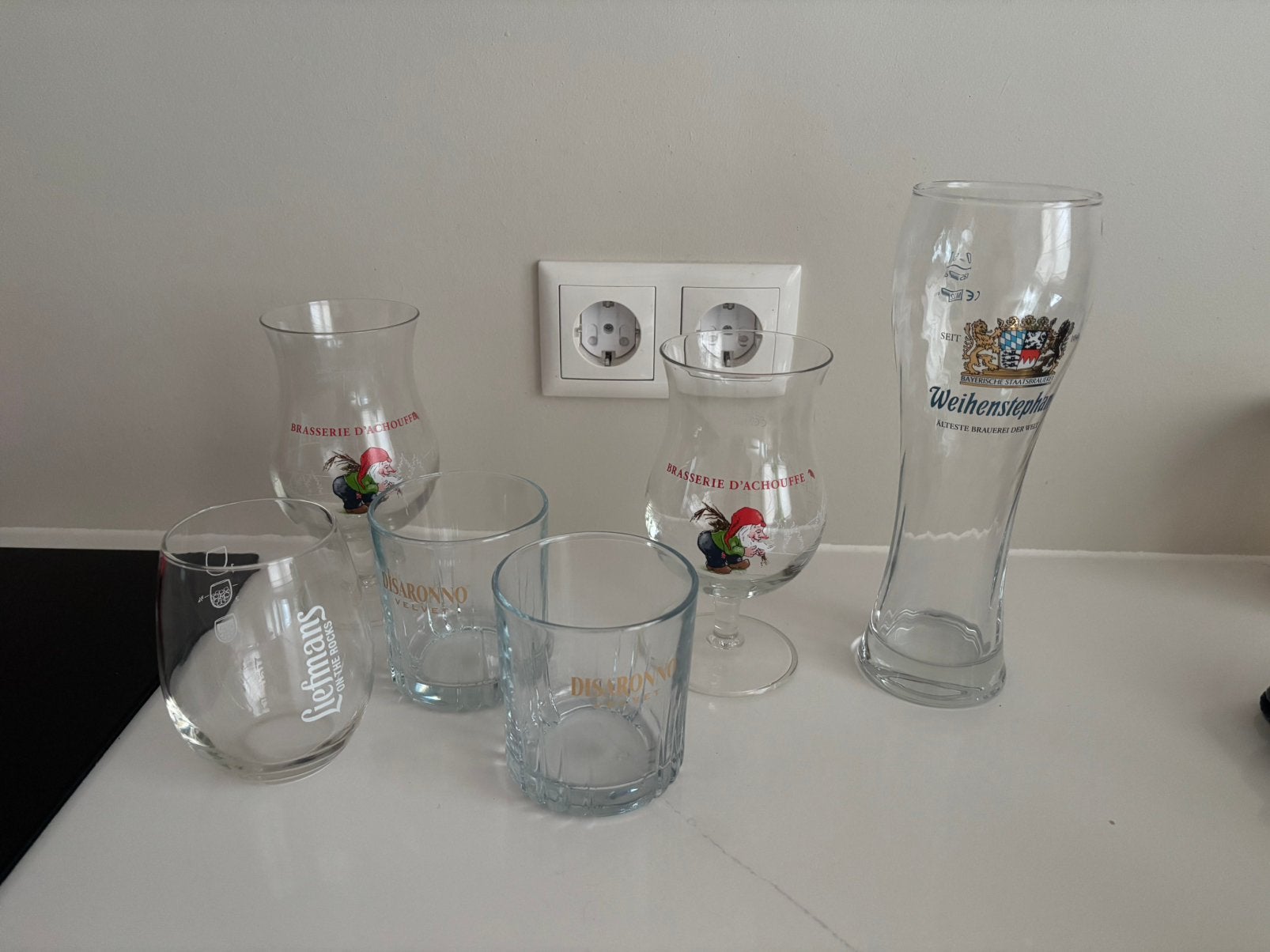 6 x verschillende drankglazen, Verzamelen, Ophalen of Verzenden, Nieuw, Bierglas