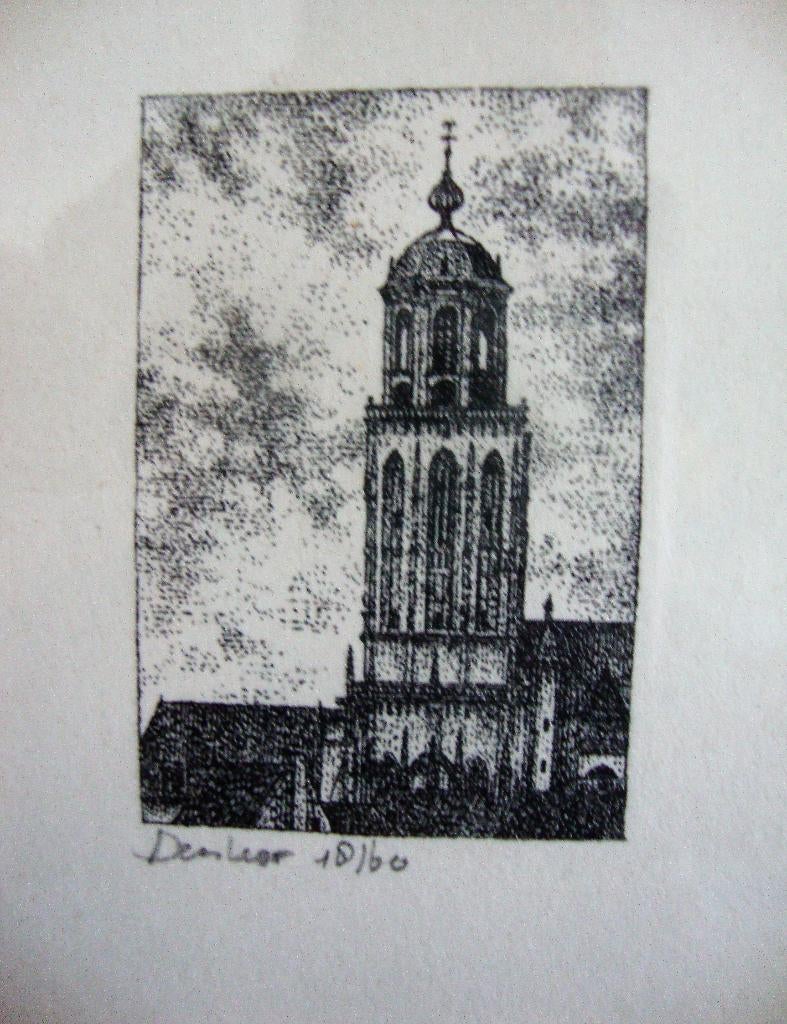 Deventer / kerk lebuinis 1945-1999 Denkor - in nieuwe lijst, Ophalen of Verzenden