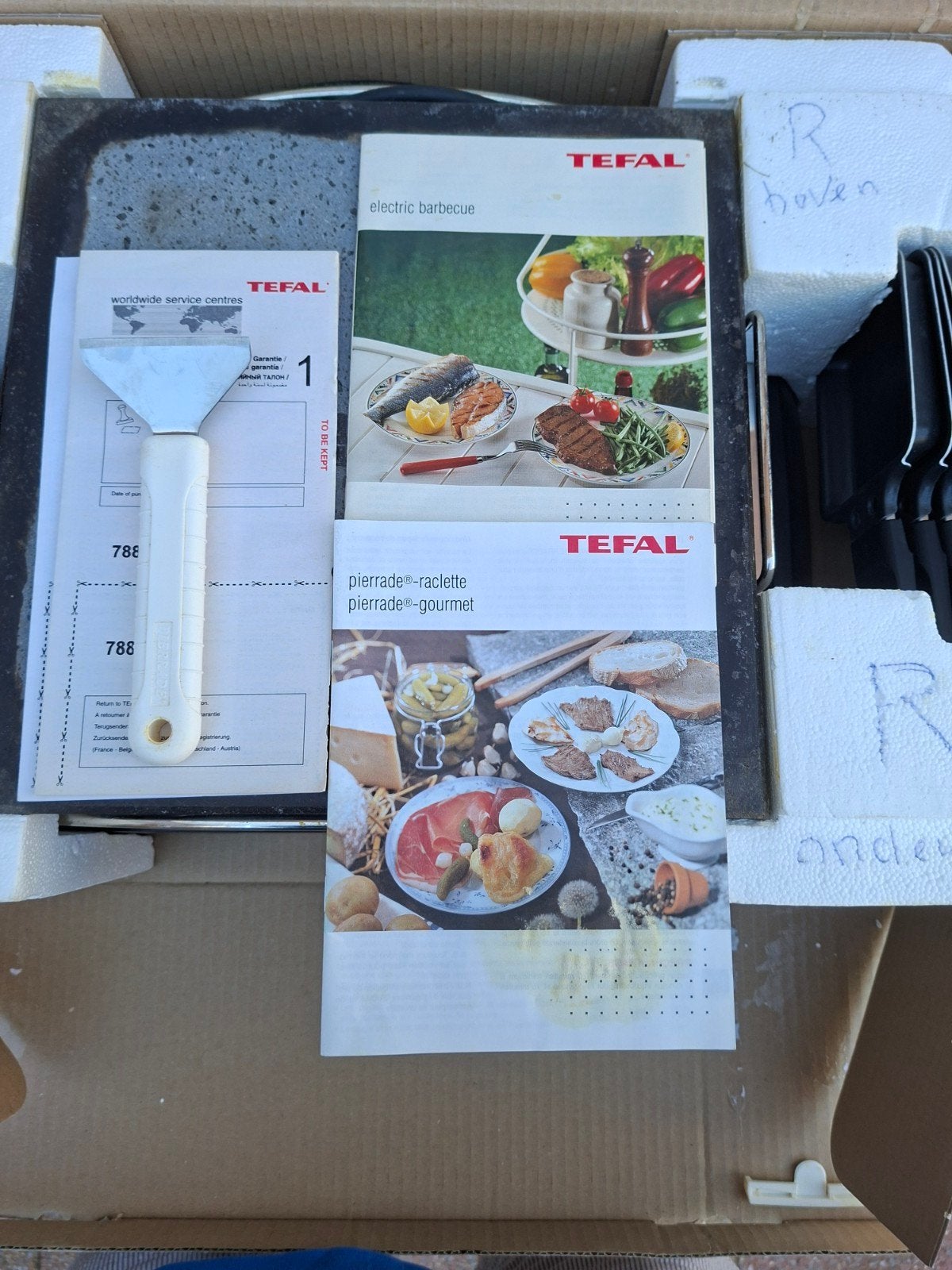 Tefal Maxi Pierrade Raclette Steingrill voor 8 personen, Ophalen, Zo goed als nieuw, 8 personen of meer