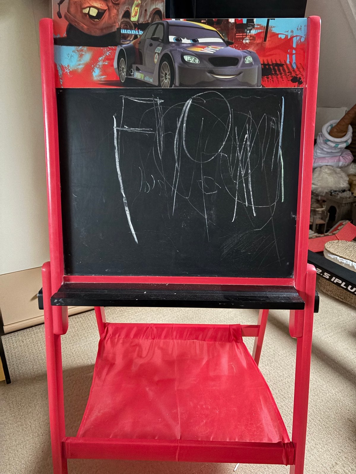 Cars Tekenbord/Schoolbord - Dubbelzijdig, Kinderen en Baby's, Ophalen, Gebruikt, Knutselen