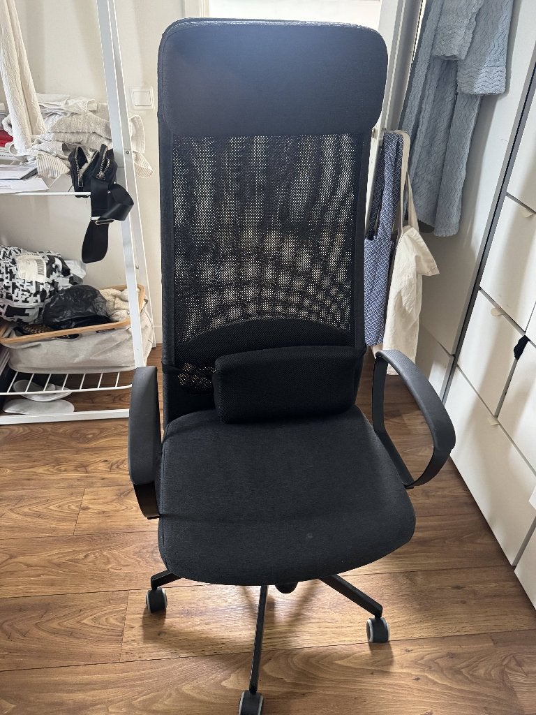 IKEA MARKUS Bureaustoel, Huis en Inrichting, Ophalen, Gebruikt, Grijs, Bureaustoel