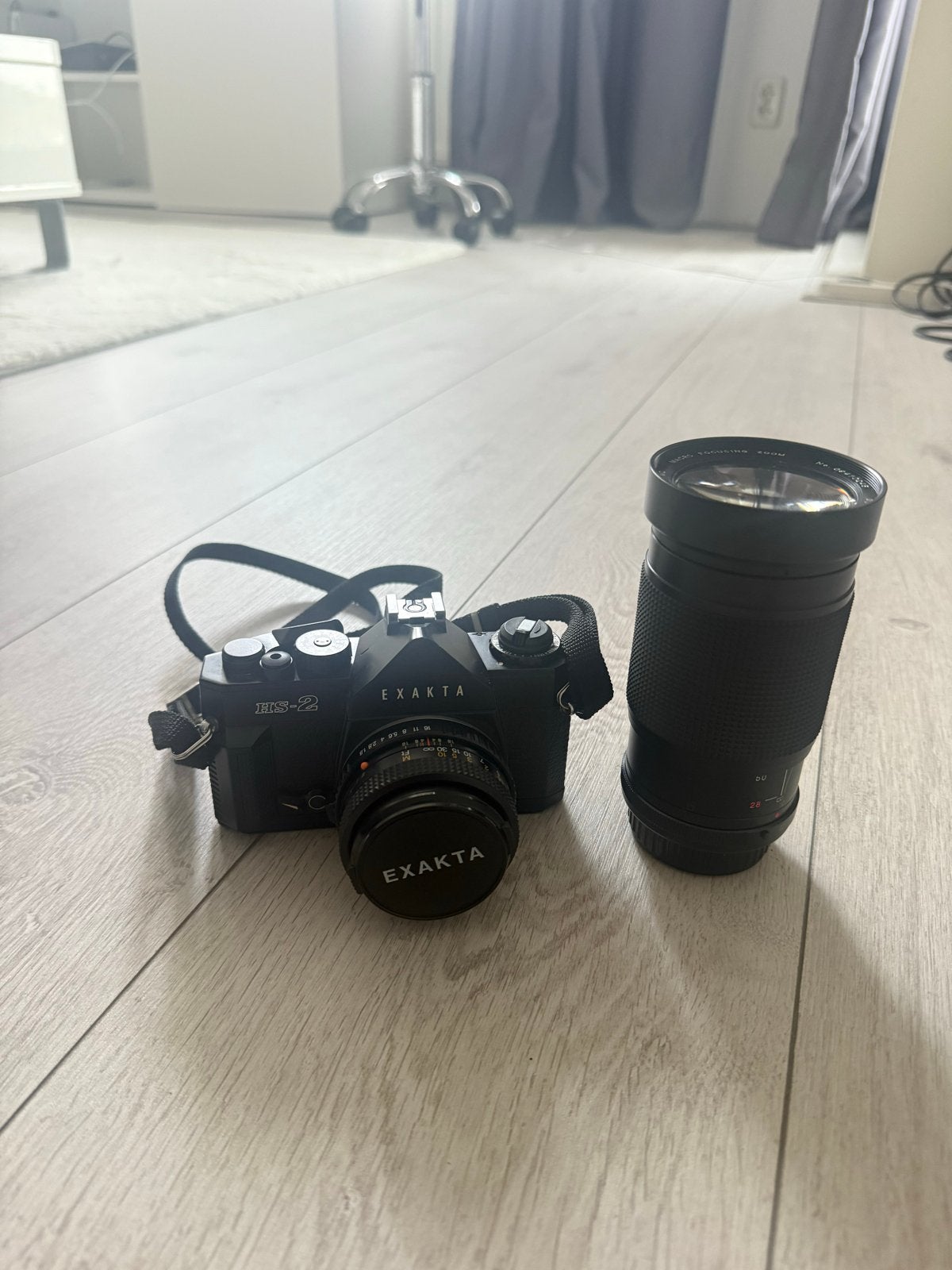 Exakta HS-2 Spiegelreflexcamera met Vivitar 28-135mm lens, Ophalen of Verzenden, Gebruikt, Spiegelreflex, Overige Merken