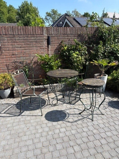 gietijzeren tuinset, Overige materialen, Gebruikt, Bijzettafel, Tuinset