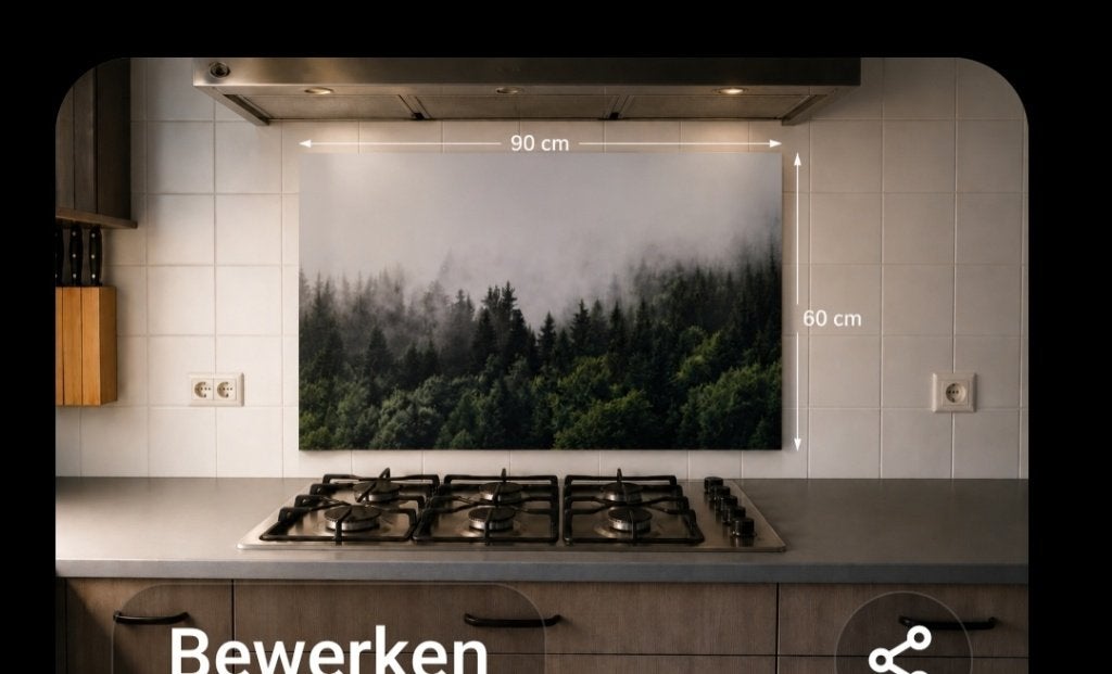 Spatscherm 90x 60, Huis en Inrichting, Keuken | Keukenelementen, Ophalen, Nieuw, 50 tot 100 cm, Minder dan 100 cm