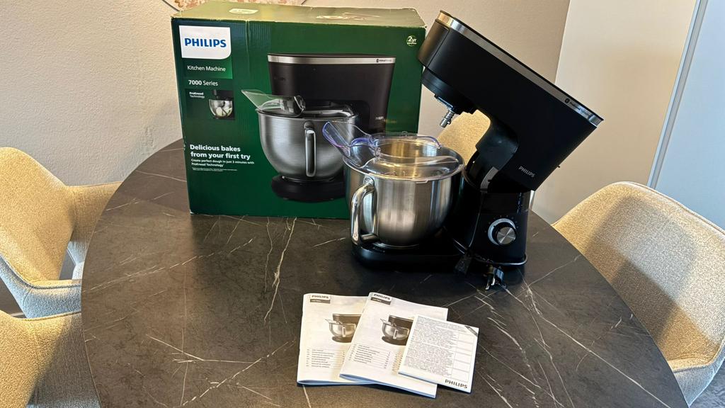 Phillips keukenmachine 7000 series, Witgoed en Apparatuur, Keukenmixers, 4 liter of meer, Ophalen, Zo goed als nieuw, 3 snelheden of meer