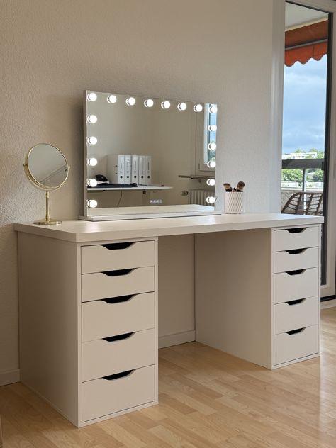 Ikea ALEX kaptafel !EXCLUSIEF SPIEGEL!, Ophalen of Verzenden, Zo goed als nieuw, Minder dan 100 cm